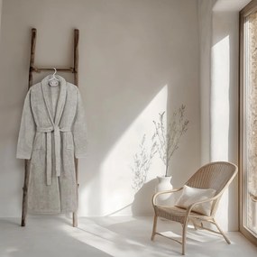 Sivý bavlnený župan veľkosť M/L Terry – HIP