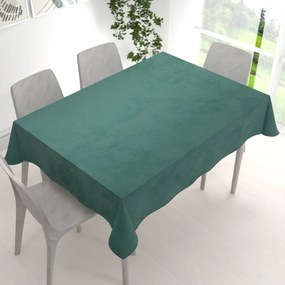 Biante Veľký zamatový obdĺžnikový obrus Velvet Premium SVP-044 Lesná zelená 160x200 cm