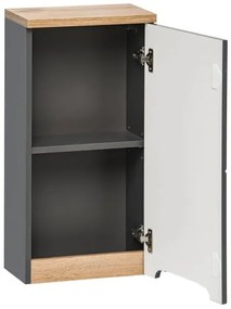 Kúpeľňová skrinka CMD BALI GREY 830 sivá/sivý vysoký lesk