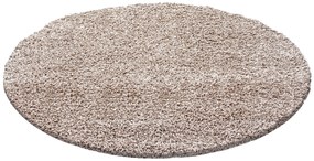 Ayyildiz koberce Kusový koberec Life Shaggy 1500 beige kruh - 200x200 (priemer) kruh cm