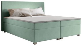 Manželská posteľ Boxspring 180 cm Simon Comfort (mätová) (s matracom, bez úložného priestoru). Vlastná spoľahlivá doprava až k Vám domov. 1056334