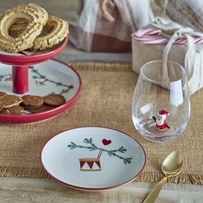 Bloomingville Kameninový tanier Yule Nature Lesní roh