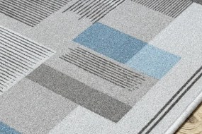 Protišmykový behúň LISTRA geometrický, sivý