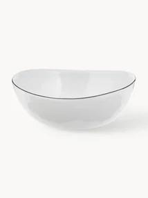 Ručne vyrobená miska z porcelánu Salt, Ø 17 cm, 4 ks