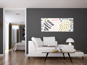 Obraz - Abstraktné ťahy (120x50 cm)