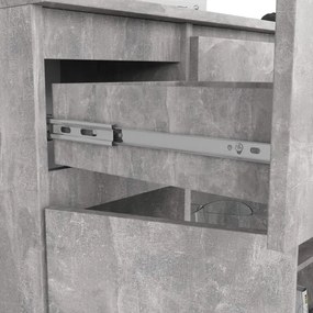 Komoda K100 2D 3SZ 2P betón