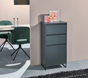 Komoda so šuplíkmi Cologne, 50 cm, antracitová