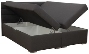 Čalúnená posteľ s úložným priestorom Bolero 180 Typ farebného prevedenia: Savana krém 01, Typ čela: C - LED osvětlení