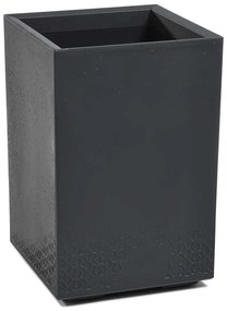 PLASTOVÝ KVETINÁČ NA KOLIESKACH BETONIQUE ECO 60X40X40 CM IMITÁCIA BETÓNU ANTRACITOVÁ