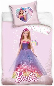 Obliečky do detskej postieľky Barbie princezná - 100% bavlna Renforcé - 100 x 135 cm + 40 x 60 cm