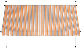 InternetovaZahrada Markíza 400 cm - oranžová/modrá