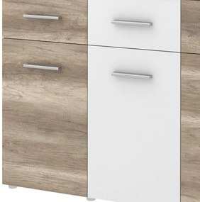 Sconto Komoda ALVA 06 biela/dub canyon