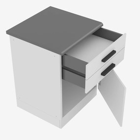 Kuchynská skrinka Belini Premium Full Version spodná so zásuvkami 60 cm biely mat s pracovnou doskou