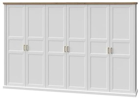 Skriňa 6d Tara p6/ta white/pacific walnut
