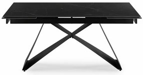 Rozkladací stôl ROCCO 160–240 cm čierny mramor / Čierna
