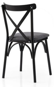 Súprava jedálenských stoličiek Ekol Anthracite and Black, 2 ks