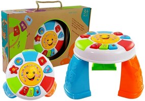 LEAN TOYS Edukačný stolík pre bábätká so zvukmi farebný