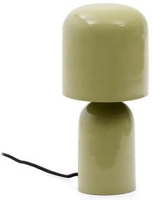 Zelená stolová lampa s kovovým tienidlom (výška 28 cm) Monze – Kave Home