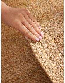Obojstranný/ručne tkaný jutový behúň v prírodnej farbe 80x200 cm Sharmila Natural Brown – Hanse Home