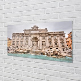 Obraz na akrylátovom skle Rím fontána bazilika 100x50 cm