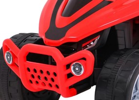 Ramiz Štvorkolka Little Monster na batérie pre najmenších červená + pohon 25W