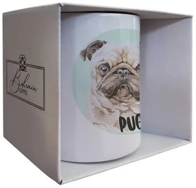 Bohemia Gifts Keramický hrnček - Pug, 350 ml