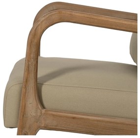 Béžové kreslo Weave – Ixia