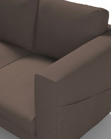 Poťah na sedačku Norsborg (pre 2 osoby) farba produktu hnedá látka zapletaná