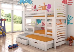 Detská poschodová posteľ Soria 3 Farba: Grafit