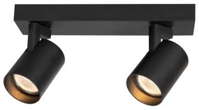 Bodové svietidlo VOLF 2xGU10/10W/230V čierna