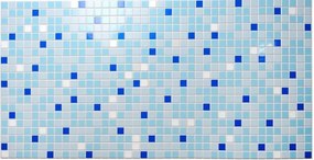 Obkladové panely 3D PVC rozmer 955 x 480 mm mozaika modrá