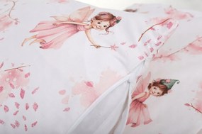 Detské bavlnené obliečky do postieľky 120x90 cm BABYMAM PREMIUM - Lesné víly