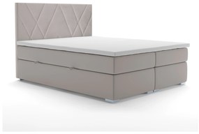 Kontinentálna posteľ 160 cm Lanarra (béžová) (s úložným priestorom). Vlastná spoľahlivá doprava až k Vám domov. 1020300