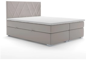Manželská posteľ Boxspring 180 cm Lanarra (béžová) (s úložným priestorom). Akcia -19%. Vlastná spoľahlivá doprava až k Vám domov. 1020301
