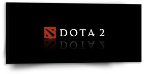 Sablio Obraz DOTA 2 Čierna - 110x50 cm