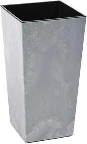 PLASTOVÝ KVETINÁČ PORTO 68X35X35 CM IMITÁCIA BETÓNU SIVÁ