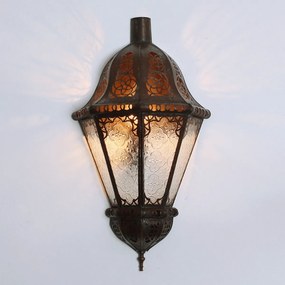 Orientálna nástenná lampa Beluti biela
