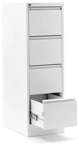 Kancelárska kartotéka INCLUDE, 4 zásuvky, hĺbka 630 mm, biela
