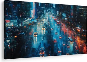 Obraz - Veľkomesto, olejomaľba (90x60 cm)