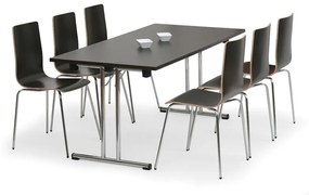 Skladací konferenčný stôl FOLD, 1600x800 mm, dezén čerešňa