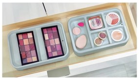Sivý organizér na makeup iDesign Eco Bin, 28,12 x 19,23 cm