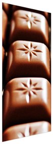 Fototapeta na dvere - Štvorčeky čokolády (95x205cm)
