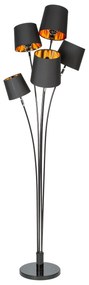 Stojacia lampa Levels 178cm čierne zlato