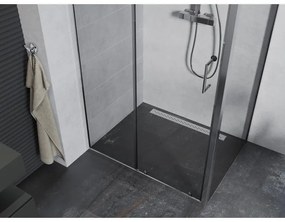 Mexen Apia, sprchový kút s posuvnými dverami 95 (dvere) x 80 (stena) cm, 6mm číre sklo, chrómový profil, 840-095-080-01-00