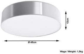 Sivé stropné svietidlo Sollux Atis Ceiling
