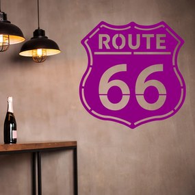 Veselá Stena Samolepka Route 66 Farba: fialová, Veľkosť: 80 x 80 cm