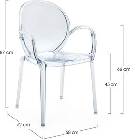 Plastová záhradná stolička Camilla – Bizzotto