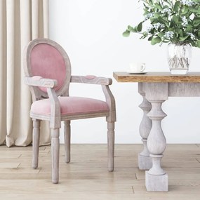 Jedálenská stolička ružová 54x56x96,5 cm látka 344485