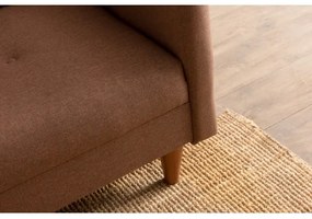 Dvojmiestná pohovka NARA hnedá