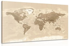 Obraz nádherná vintage mapa sveta - 60x40